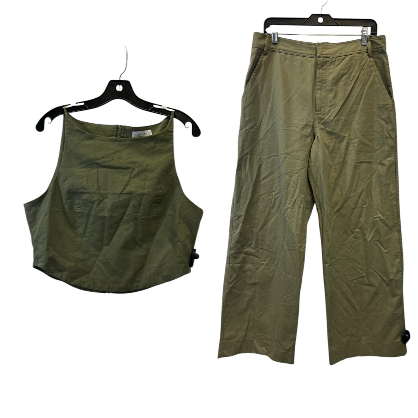 Pants Set 2pc By Wayf In Green, Size: L