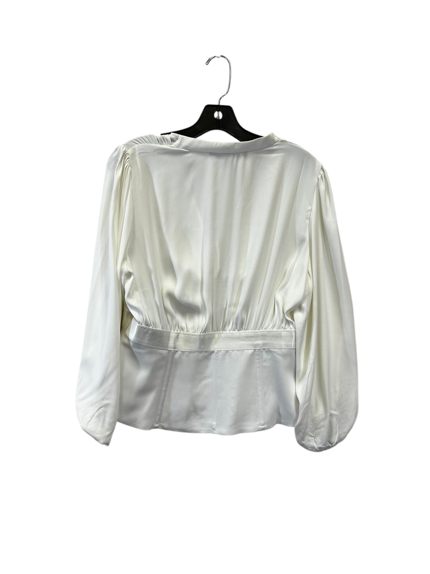 Top Long Sleeve By White House Black Market In Cream, Size: M