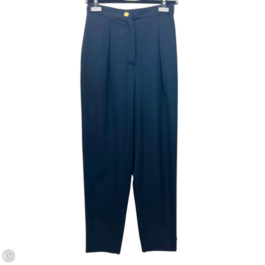 Pants Luxury Designer By Chanel In Navy, Size: 6