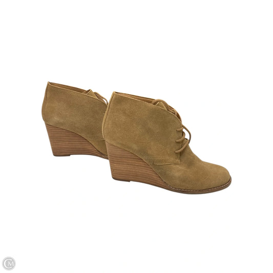 Boots Ankle Heels By Lucky Brand In Tan, Size: 8.5