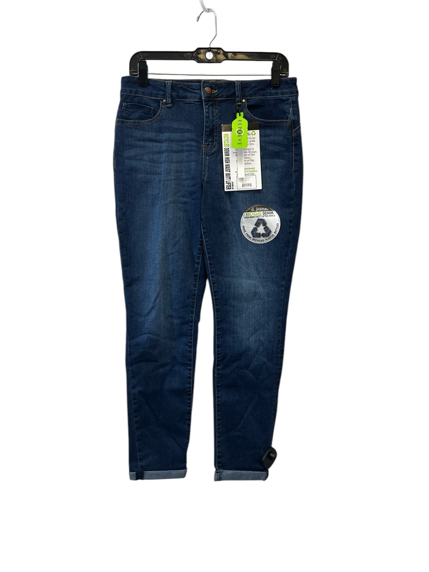 Jeans Skinny By D Jeans In Blue Denim, Size: 8