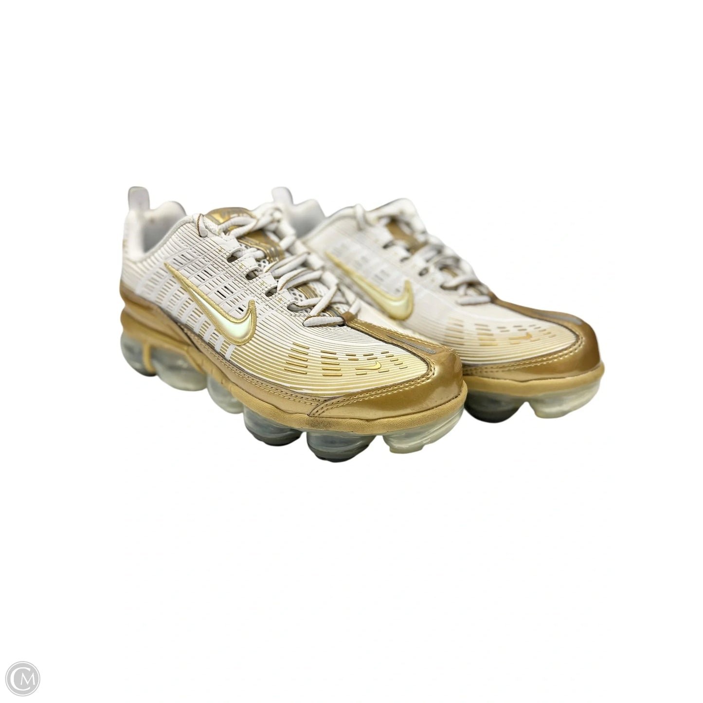 Shoes Athletic By Nike In Gold & White, Size: 7