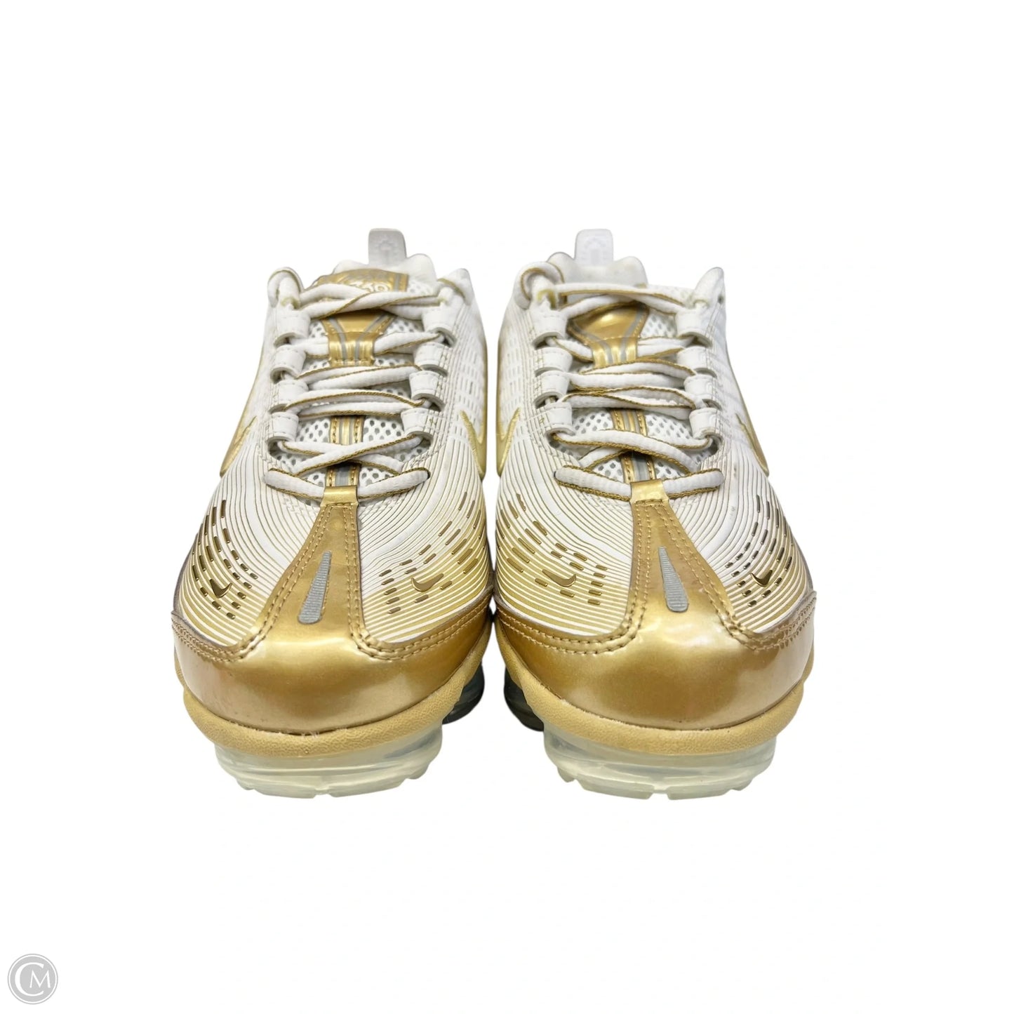 Shoes Athletic By Nike In Gold & White, Size: 7