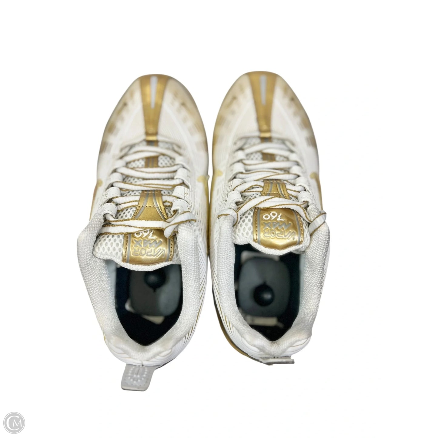 Shoes Athletic By Nike In Gold & White, Size: 7