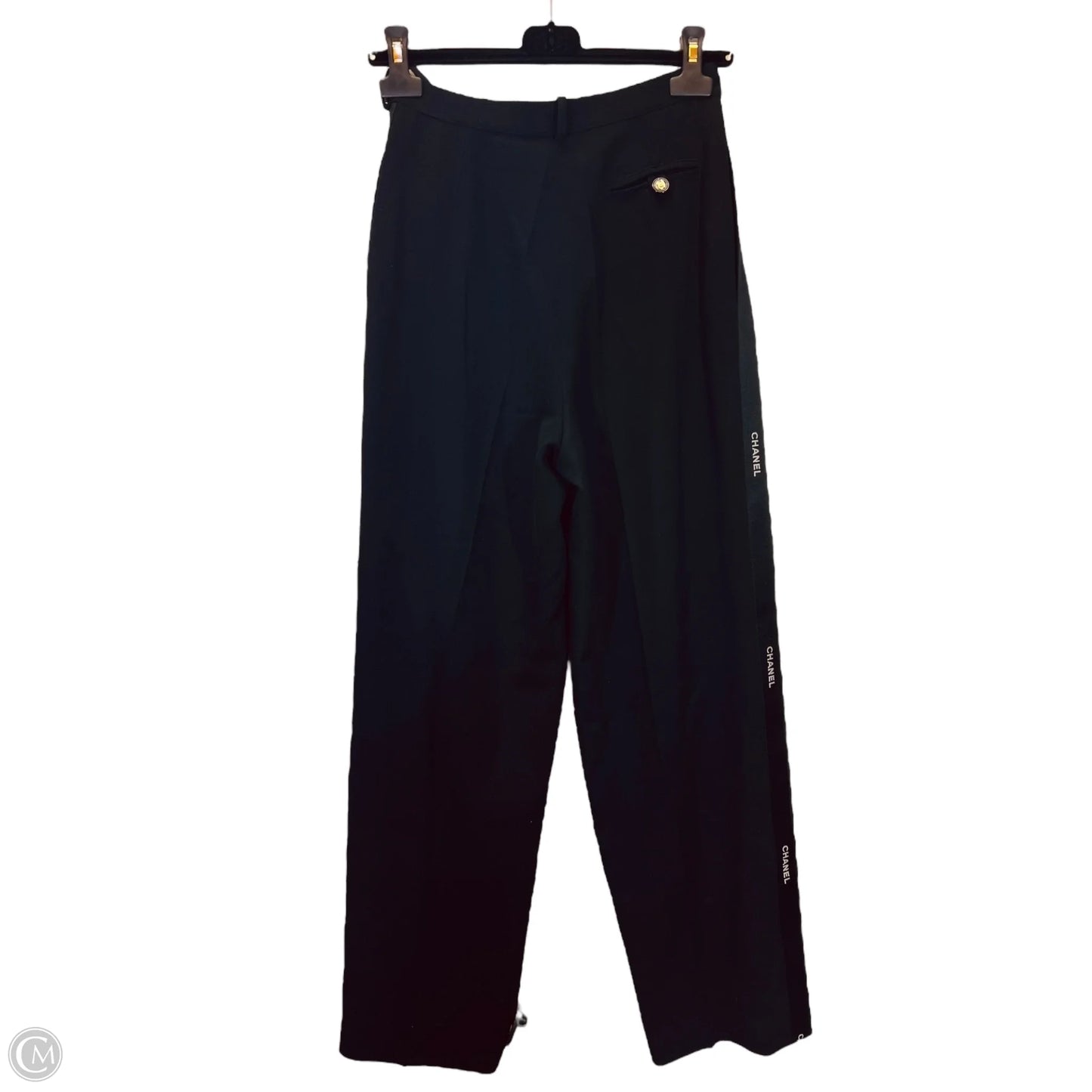 FLASH 25% off - Pants Luxury Designer By Chanel In Black, Size: 6