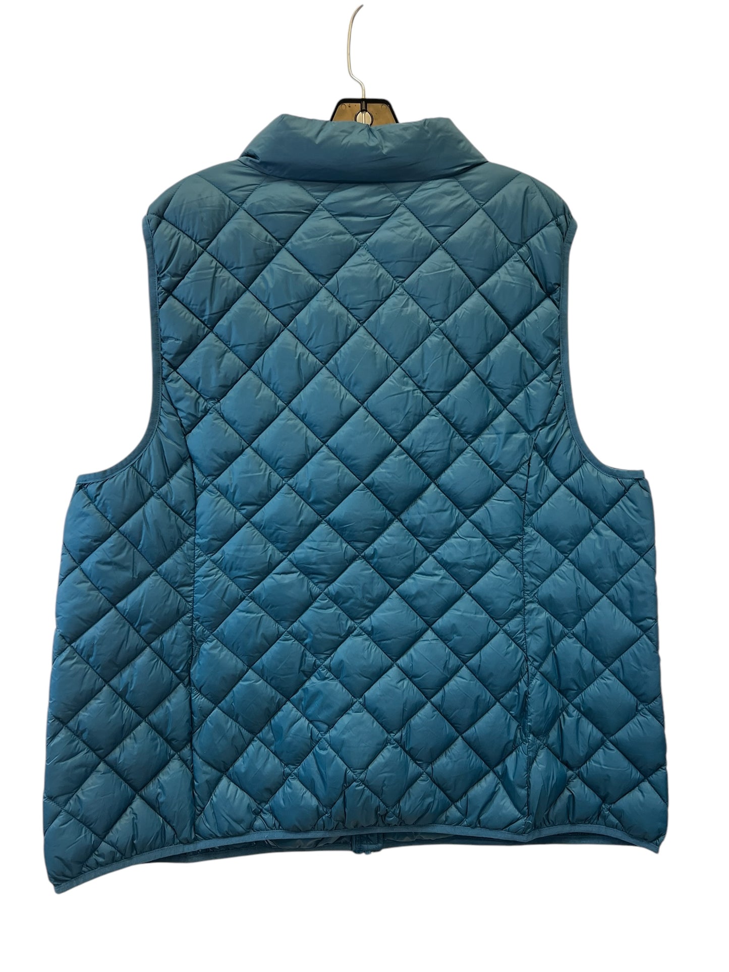 Vest Puffer & Quilted By Jockey In Teal, Size: 1x