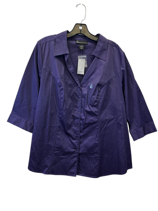 Top Long Sleeve By Lane Bryant In Purple, Size: 2x