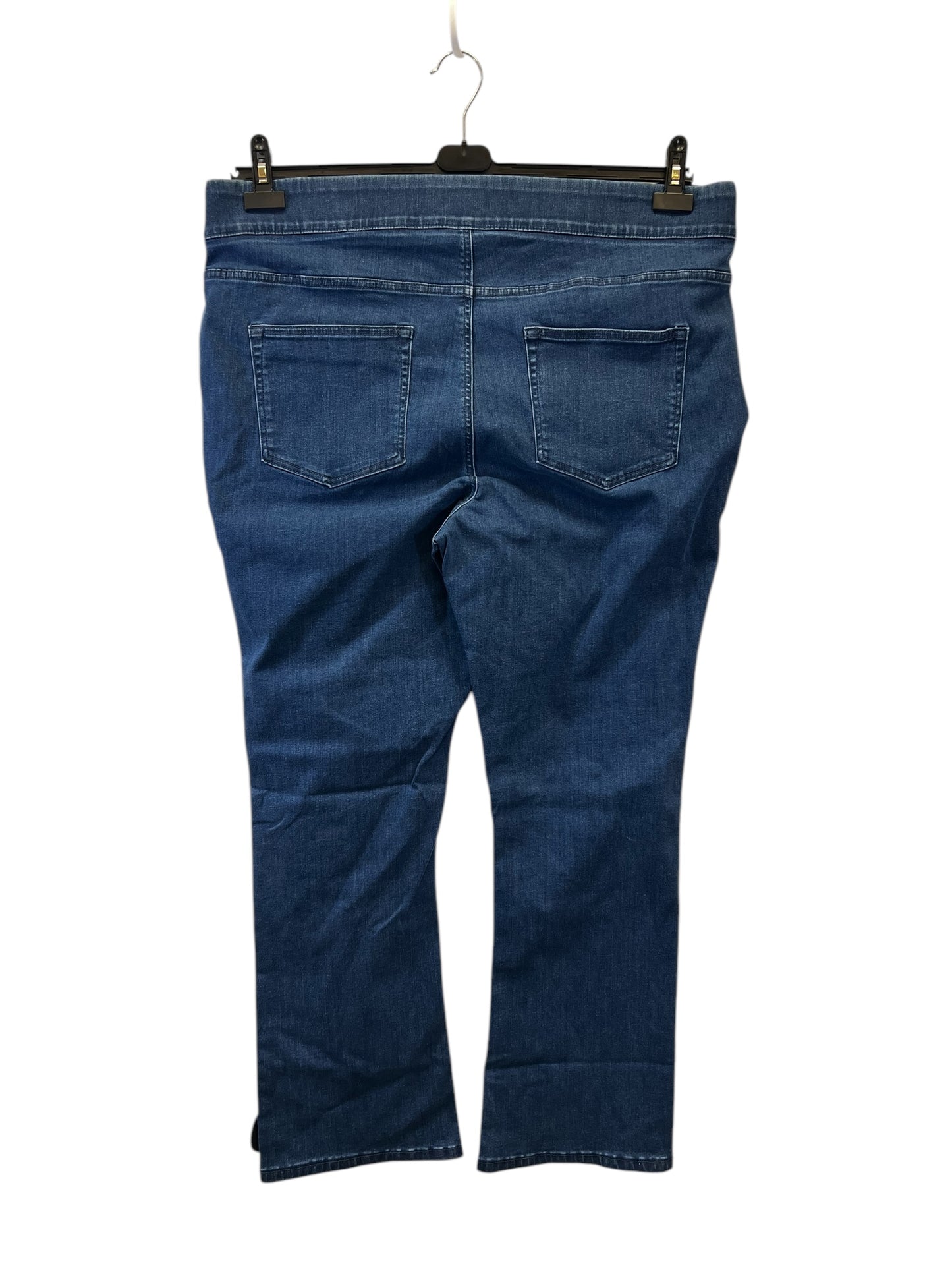 Jeans Straight By Denim And Co Qvc In Blue Denim, Size: 22