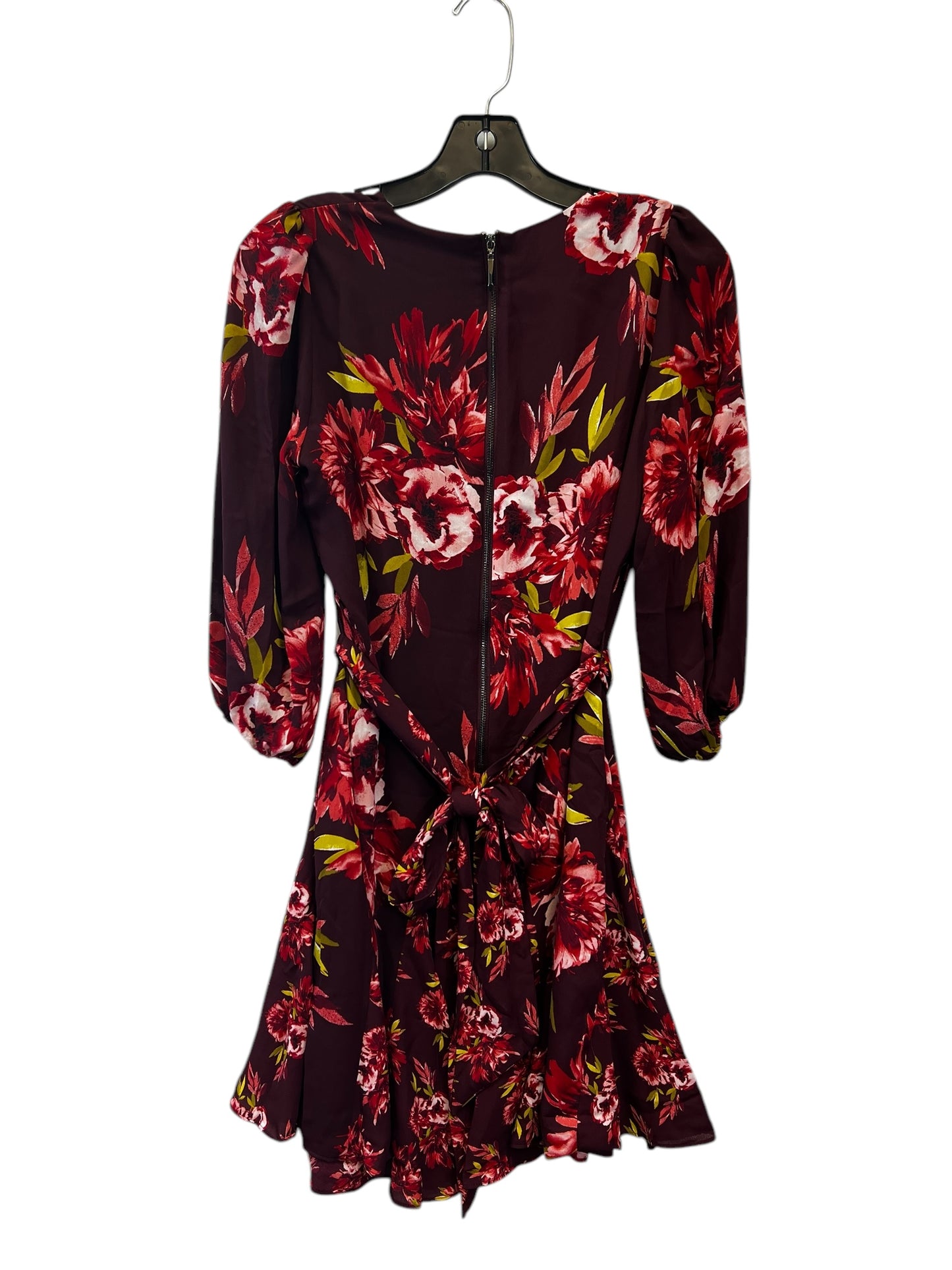 Dress Casual Midi By White House Black Market In Floral Print, Size: Xsp