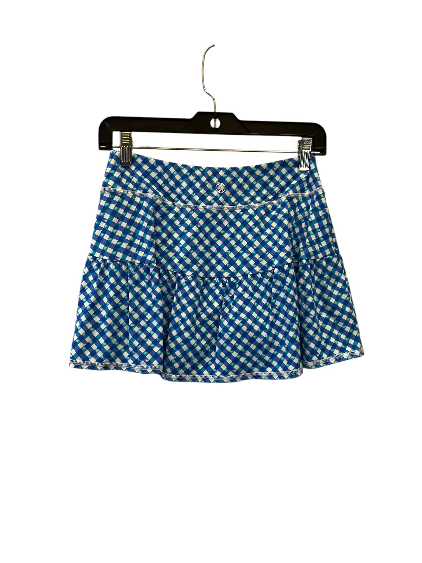 Athletic Skort By Lilly Pulitzer In Blue & White, Size: Xs