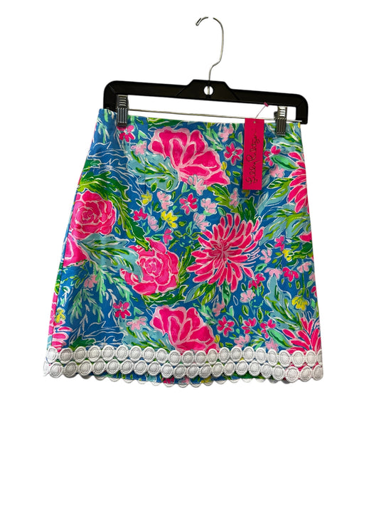 Skirt Mini & Short By Lilly Pulitzer In Blue & Pink, Size: Xs