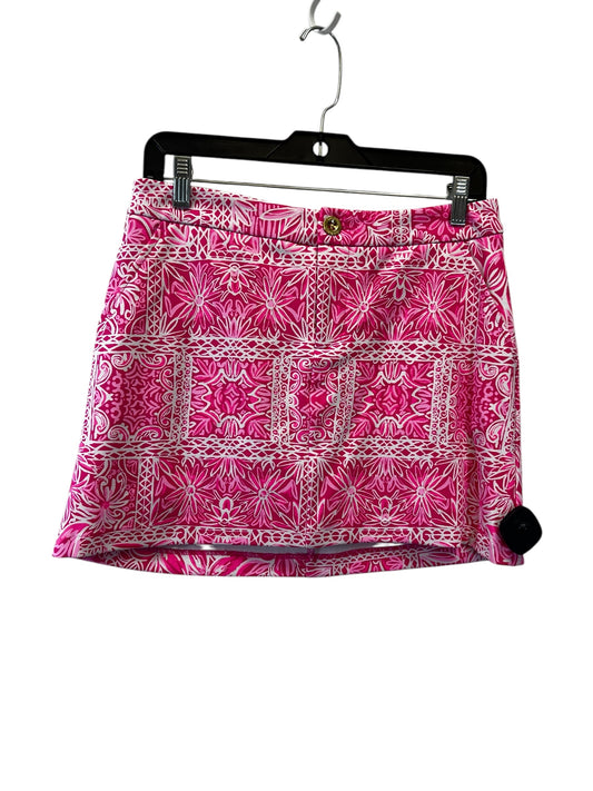 Skirt Mini & Short By Lilly Pulitzer In Pink & White, Size: Xs