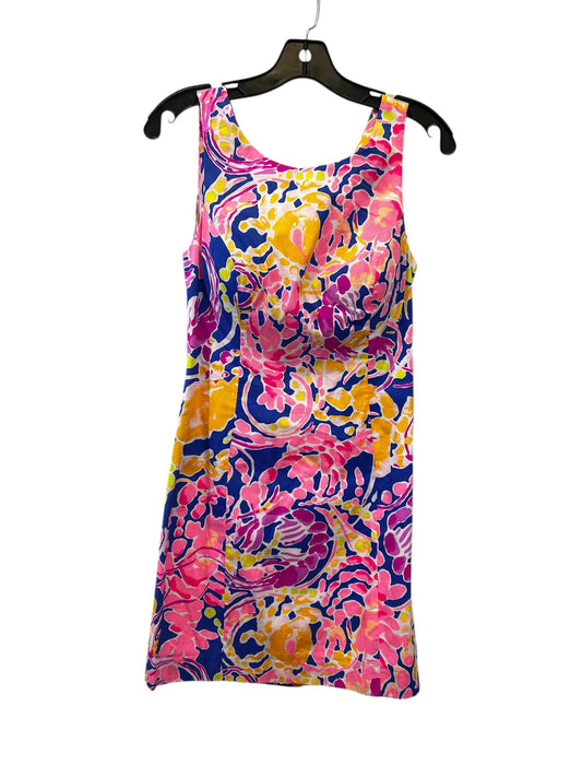 Dress Casual Midi By Lilly Pulitzer In Blue & Pink, Size: Xs