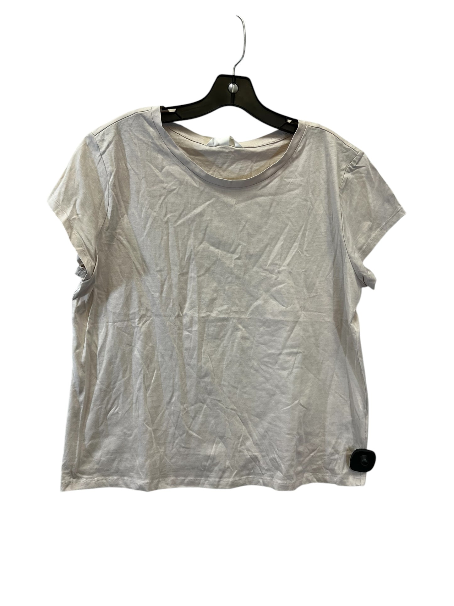 Top Short Sleeve Basic By H&m In Tan, Size: Xl