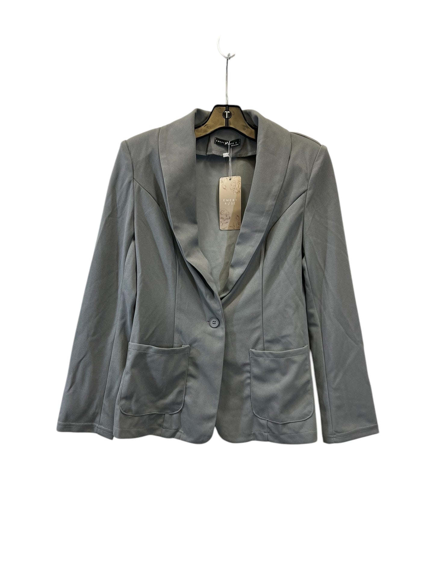 Blazer By Clothes Mentor In Grey, Size: S