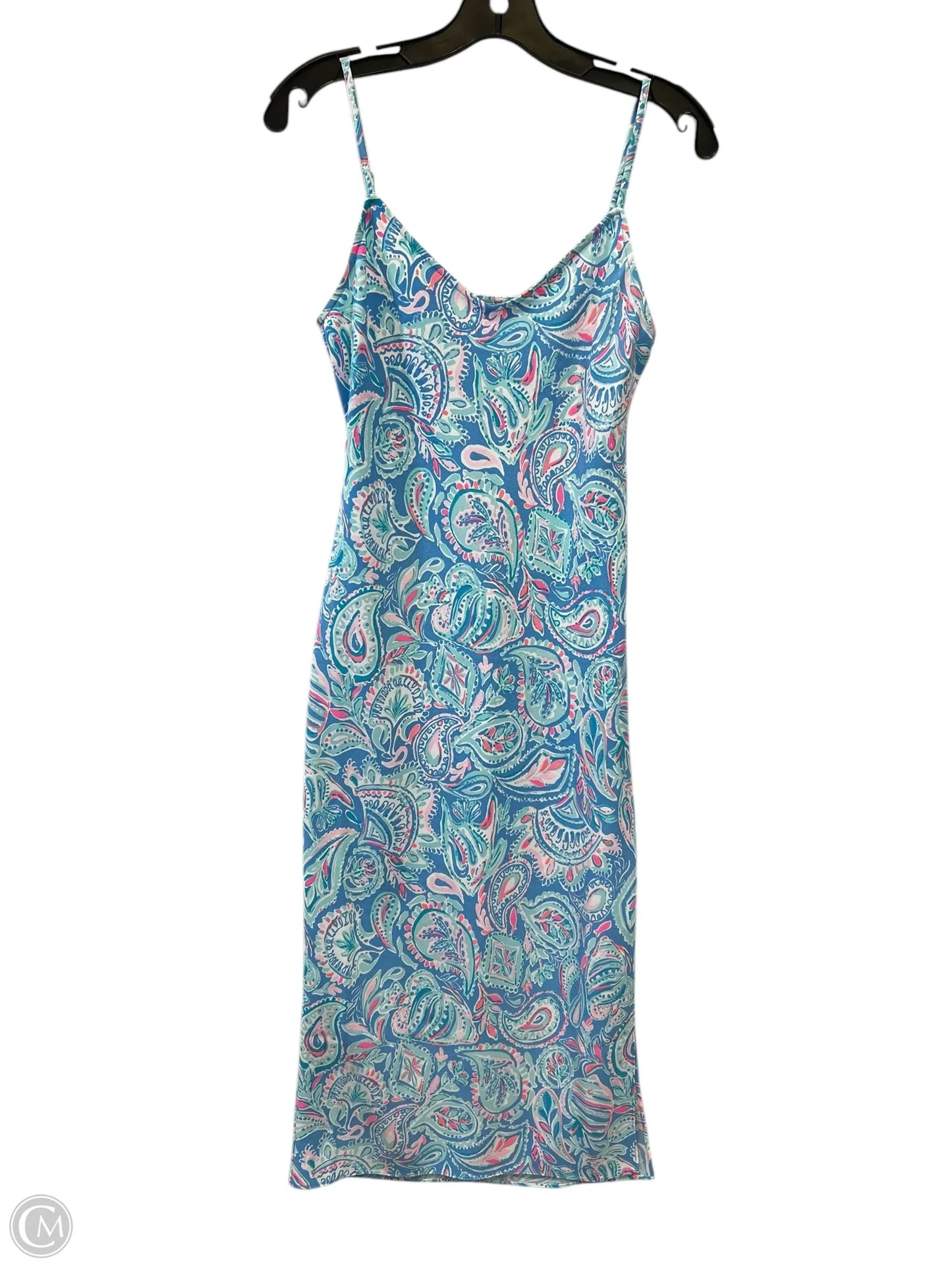 Dress Casual Maxi By Lilly Pulitzer In Blue & Pink, Size: Xs