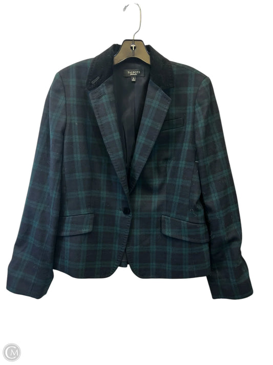 Blazer By Talbots In Blue & Green, Size: M