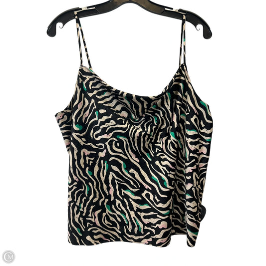 Top Sleeveless By Nine West Apparel In Animal Print, Size: L