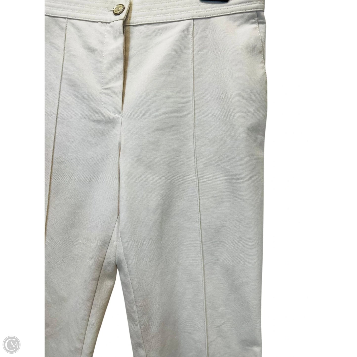 Pants Luxury Designer By Chanel In White, Size: 8