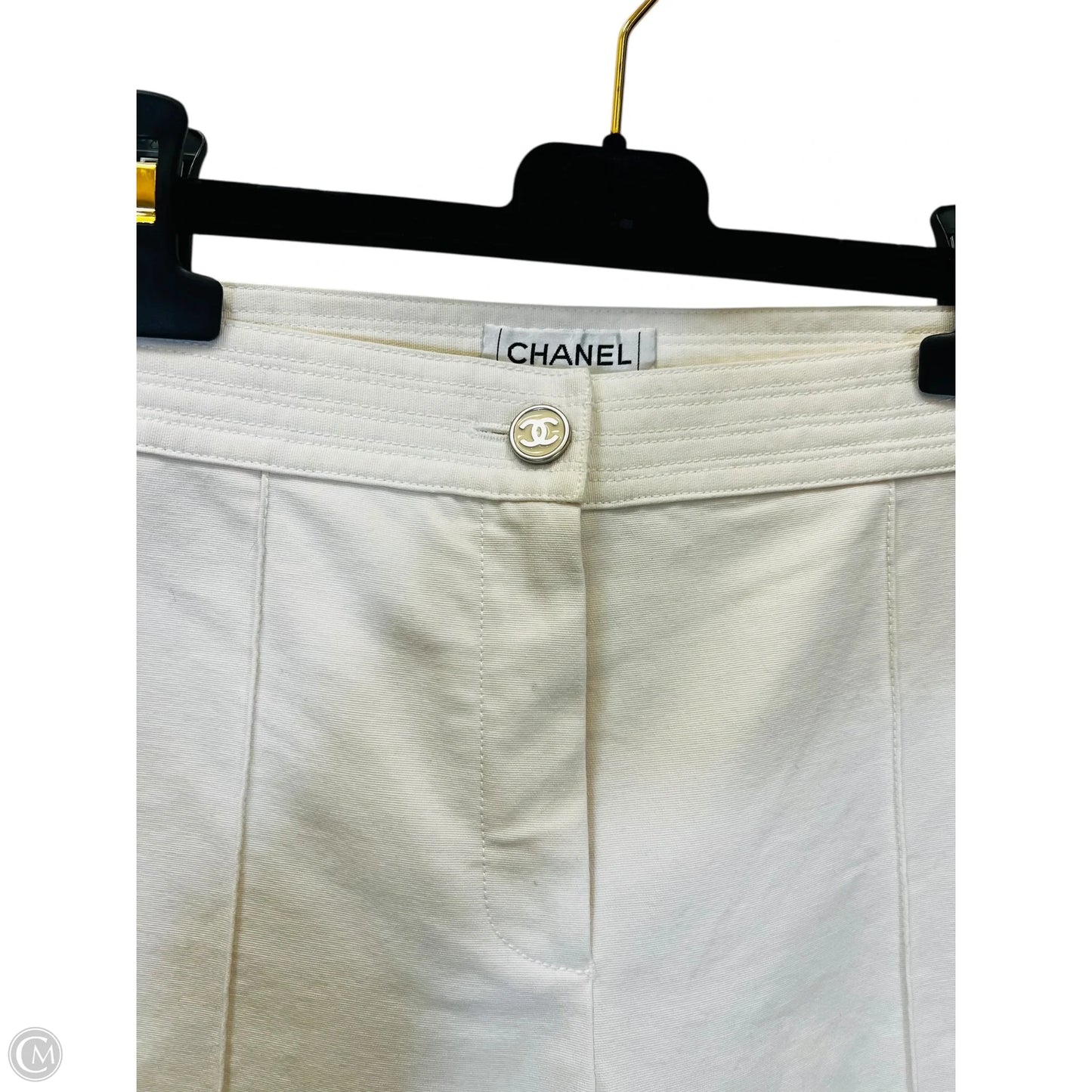 Pants Luxury Designer By Chanel In White, Size: 8