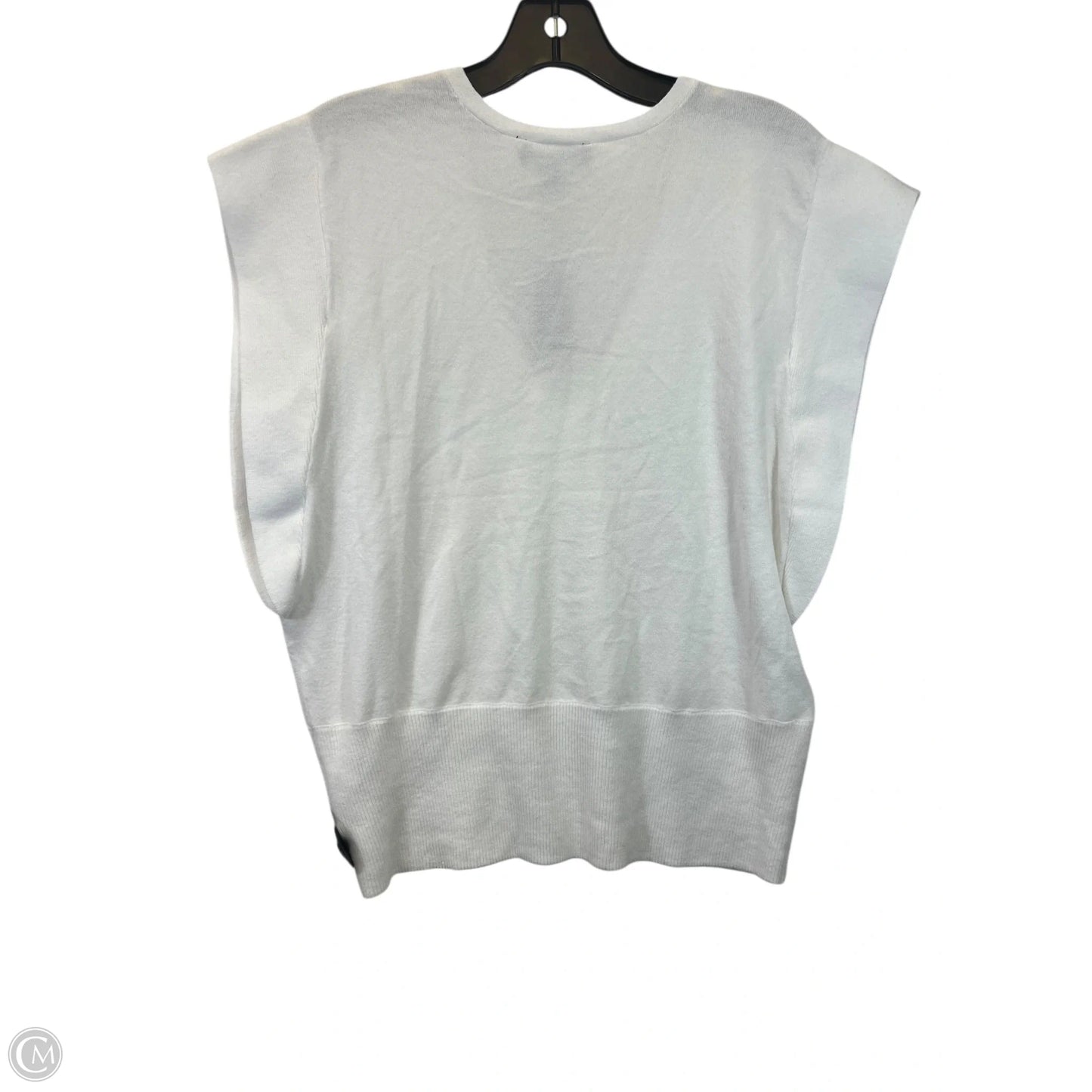 Top Short Sleeve By Express In White, Size: S