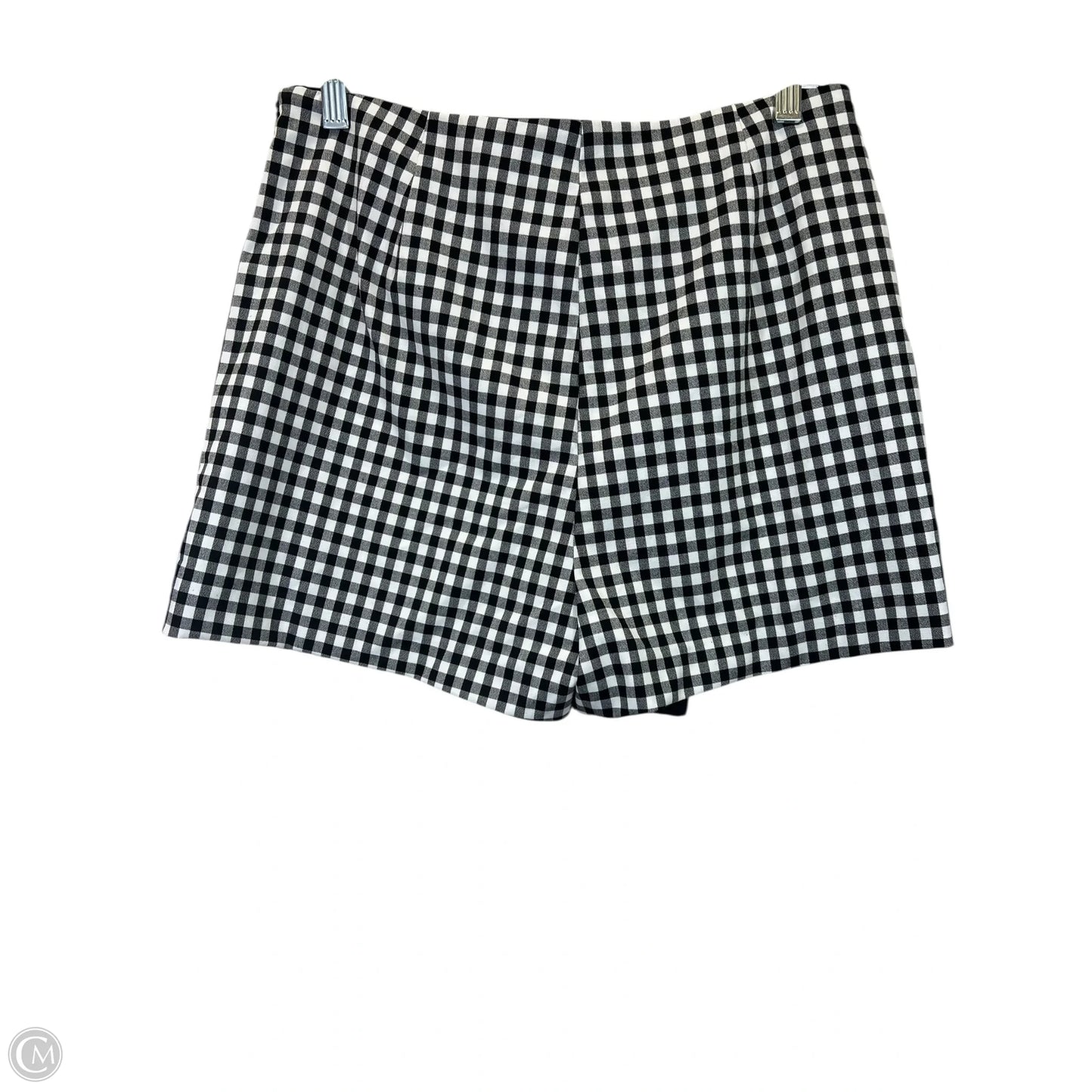 Skirt Mini & Short By Zara In Black & White, Size: L