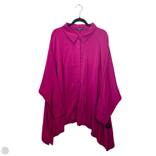 Top Long Sleeve Designer By Eileen Fisher In Purple, Size: 3x