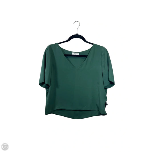 Top Short Sleeve Designer By Babaton In Green, Size: S