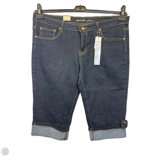 Shorts By Touch Me Knits In Blue Denim, Size: 18