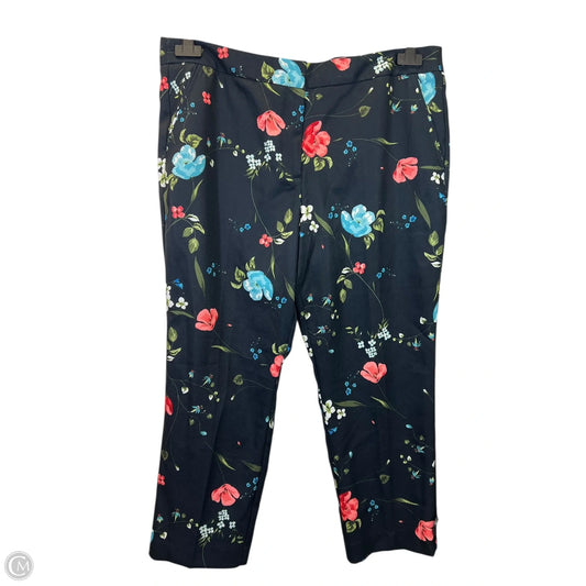 Pants Dress By Worthington In Floral Print, Size: 16