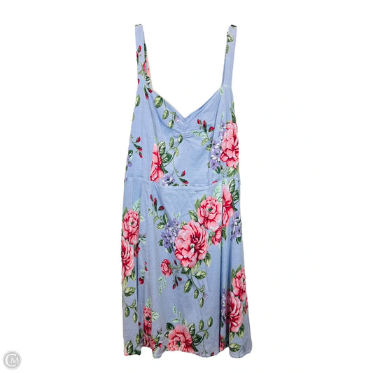 Dress Casual Maxi By Forever 21 In Floral Print, Size: 2x