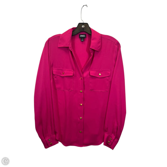 Top Long Sleeve By Inc In Pink, Size: S