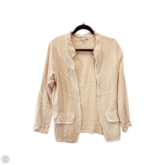 Blazer Designer By Tempo Paris In Tan, Size: S
