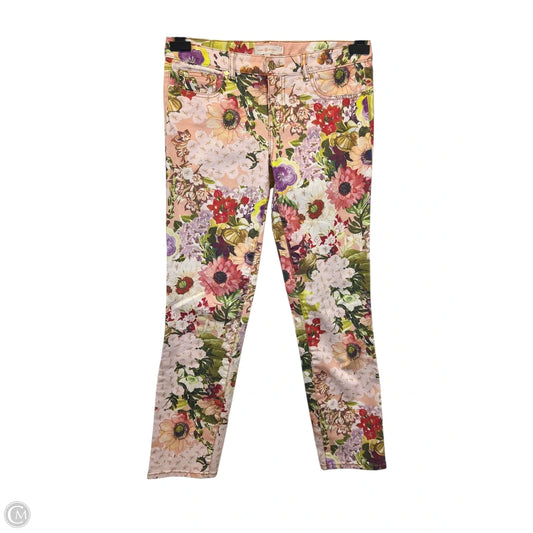 Jeans Designer By Tory Burch In Floral Print, Size: 6