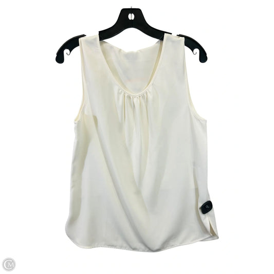 Top Sleeveless By Anne Klein In Cream, Size: S