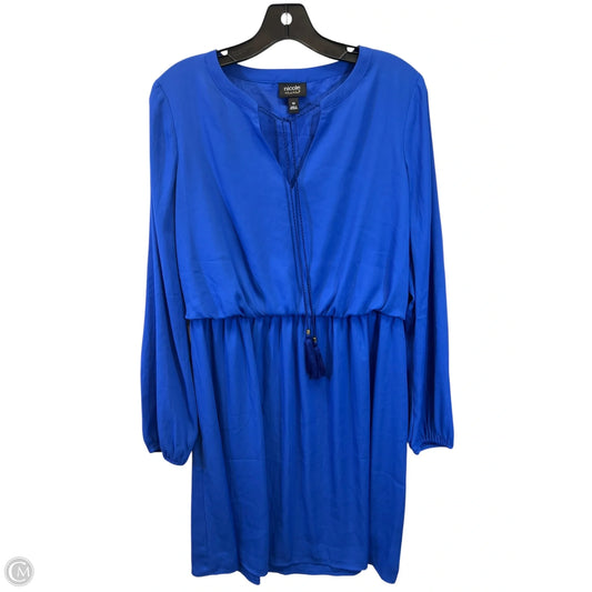 Dress Casual Midi By Nicole By Nicole Miller In Blue, Size: M