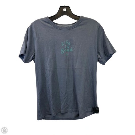 Top Short Sleeve Basic By Life Is Good In Grey, Size: S