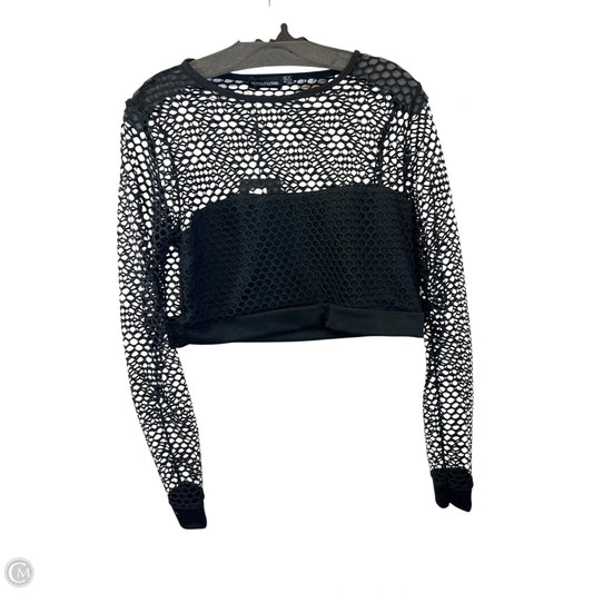 Top Long Sleeve By Pretty Little Thing In Black, Size: M