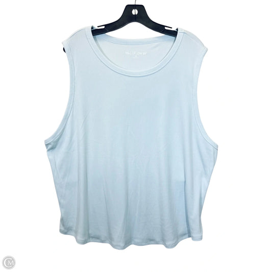 Top Sleeveless By Wallflower In Blue, Size: 3x