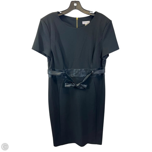 Dress Casual Midi By Calvin Klein In Black, Size: Xl