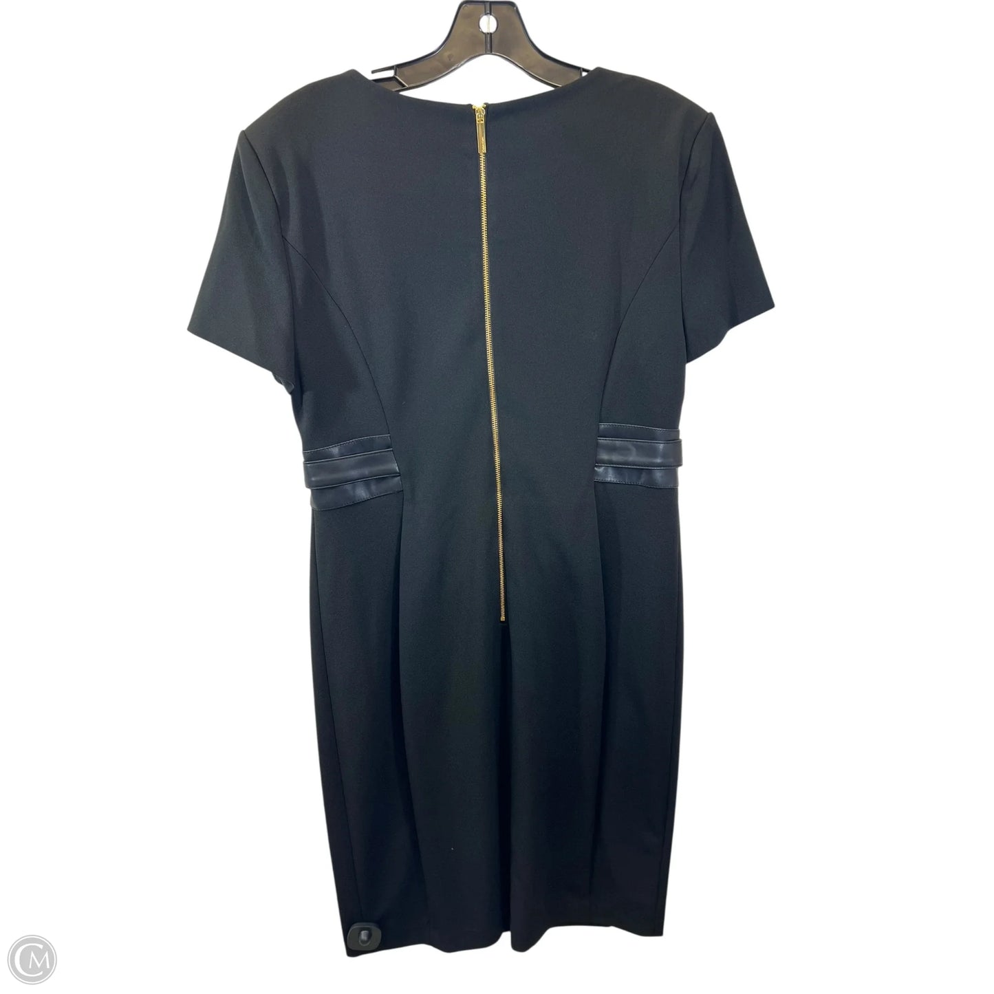 Dress Casual Midi By Calvin Klein In Black, Size: Xl