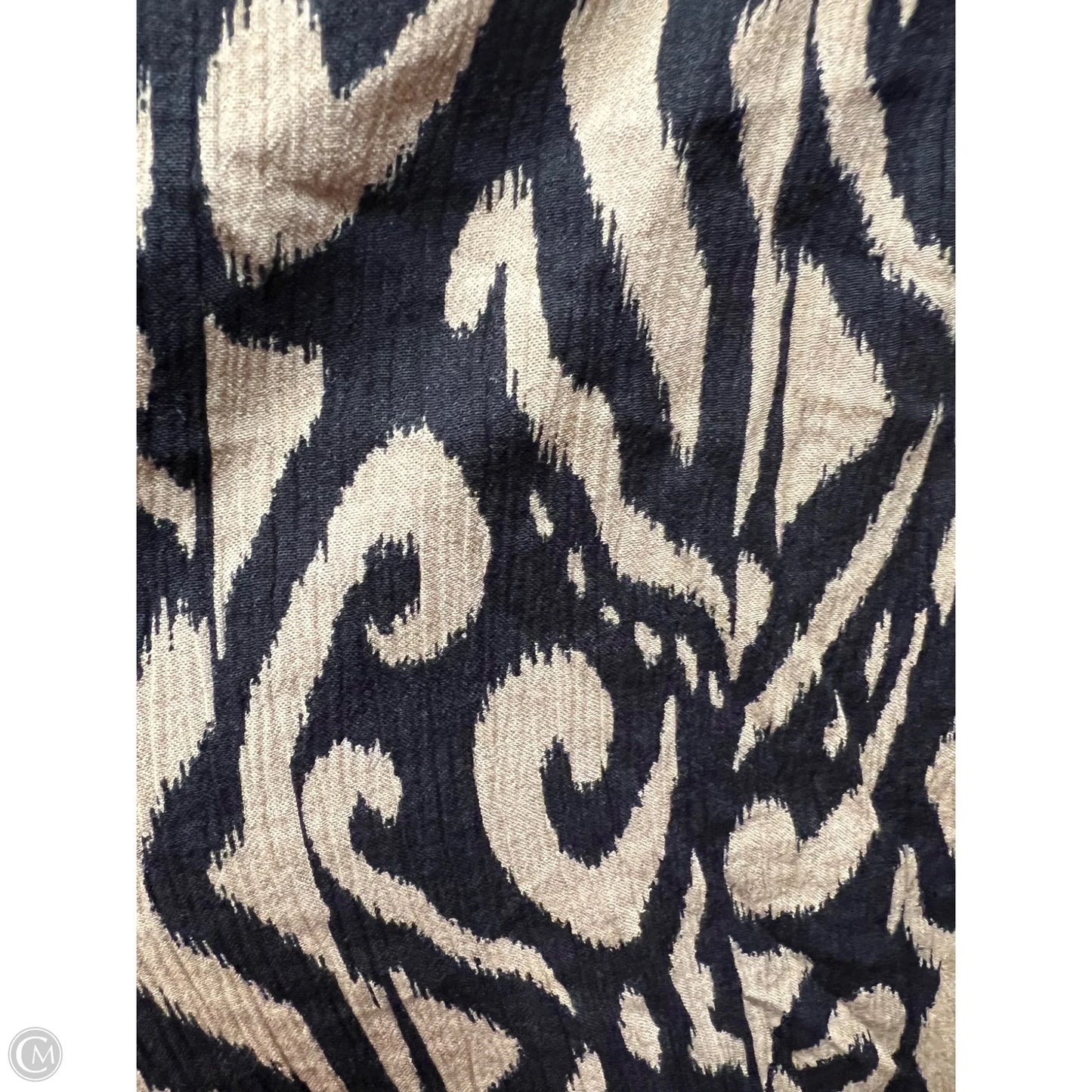 Top Long Sleeve Designer By Boden In Black & Brown, Size: S