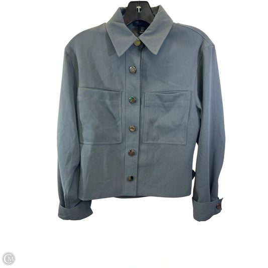 Jacket Shirt By Rachel Zoe In Grey, Size: Xs