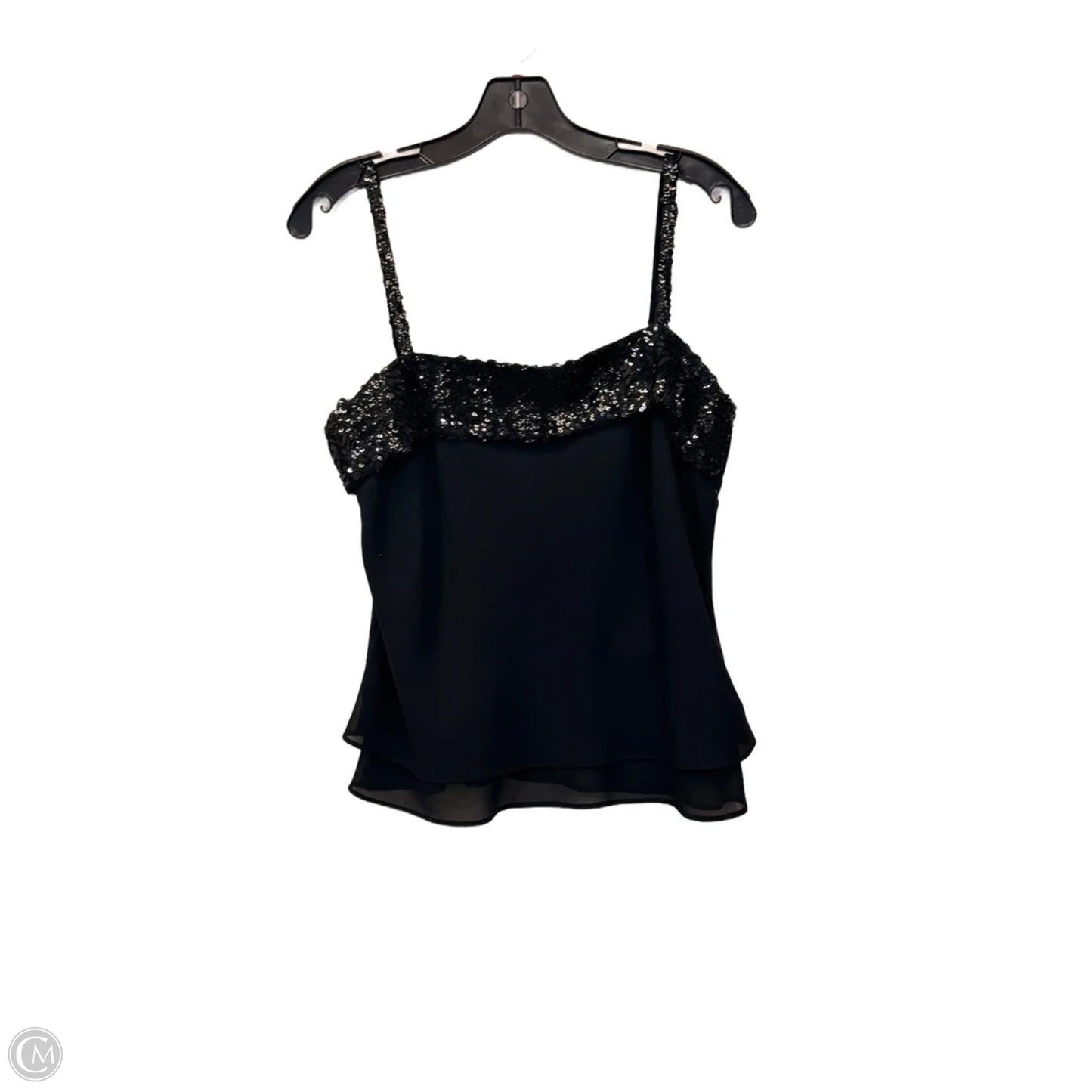 Top Sleeveless By R And M Richards In Black, Size: M