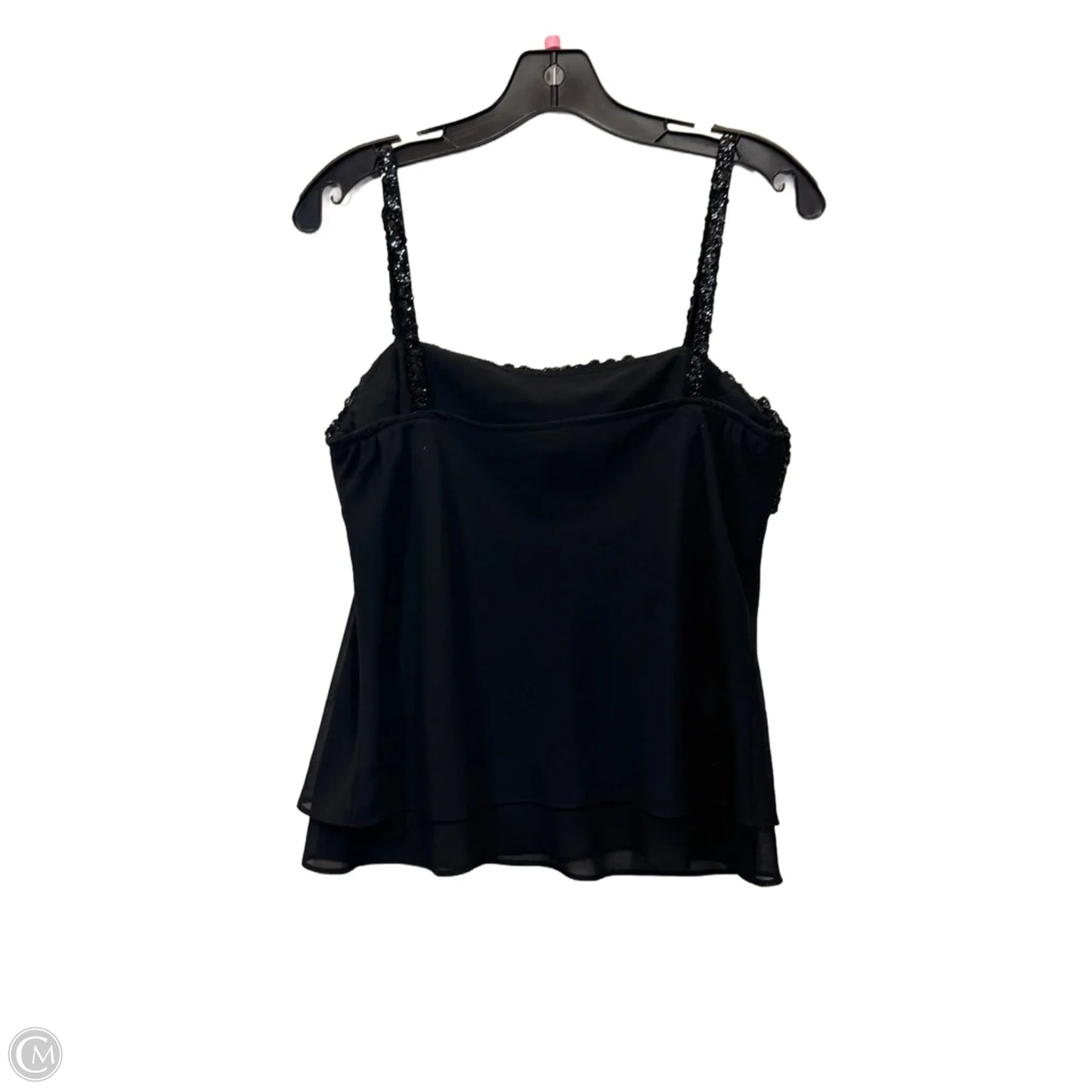 Top Sleeveless By R And M Richards In Black, Size: M