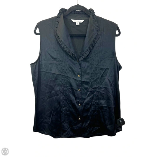 Top Sleeveless Designer By St John Collection In Black, Size: 12