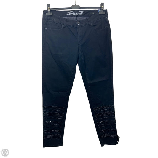 Jeans Skinny By Seven 7 In Black, Size: 14