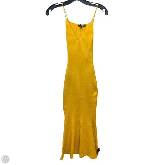 Dress Casual Maxi By Codigo  In Yellow, Size: S