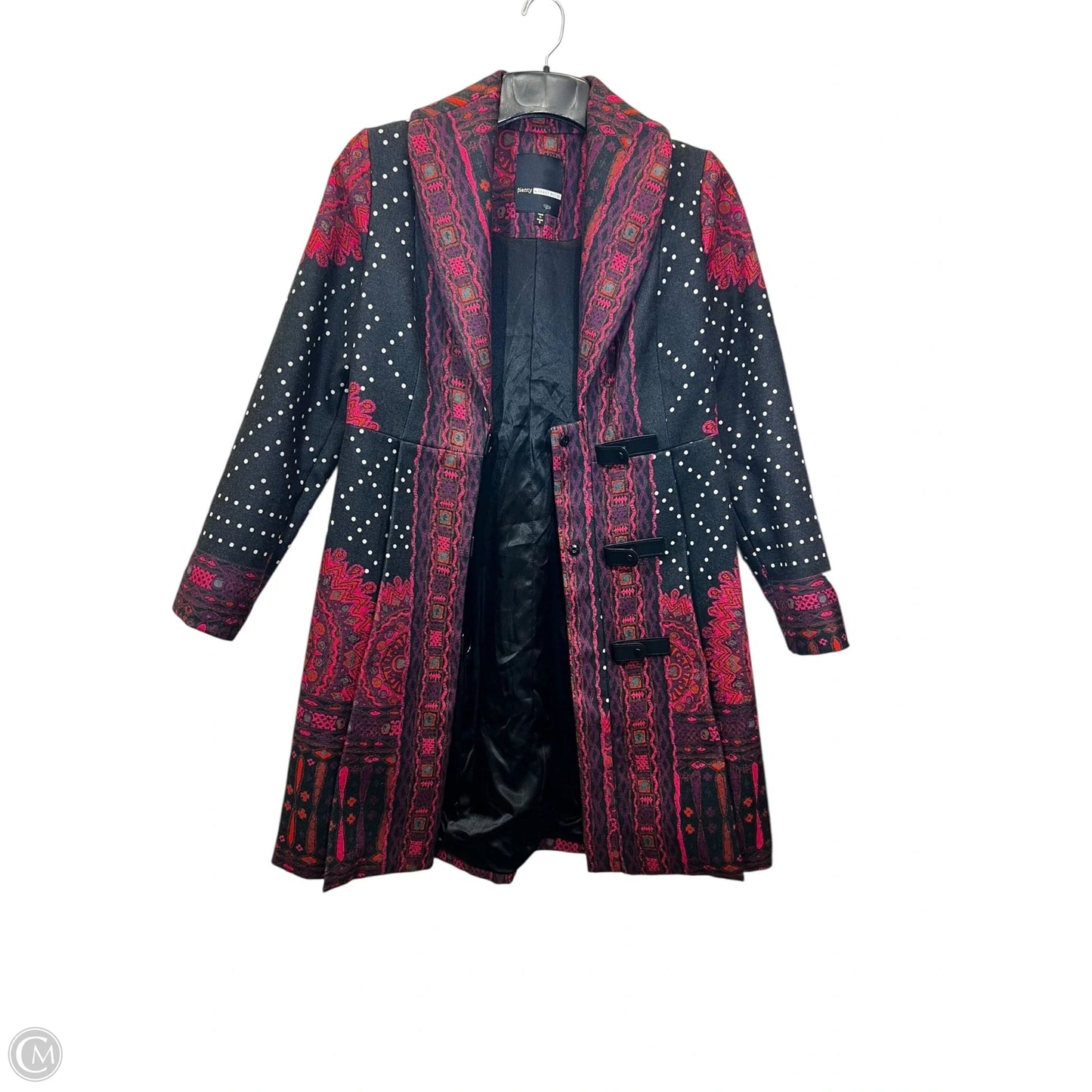 Coat Designer By Tracy Reese In Black & Red, Size: S
