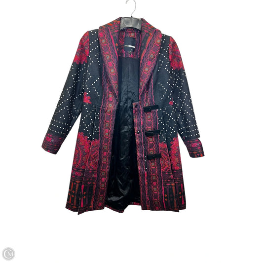 Coat Designer By Tracy Reese In Black & Red, Size: S